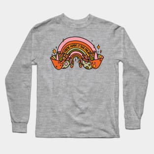 Mushroom Rainbow Long Sleeve T-Shirt